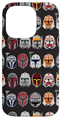 Coque iPhone 14 Pro Star Wars Clone Wars Trooper Helmet design