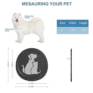   Pet-Screen-Door-for-Pet-Pet-Door-for-Screen-Door-Frame-Size-is-125-12-Inch-Patent-Desigh-Pet-Screen-Door-with-Lockable-Magnetic-Flap-for-Pet-Door-Black