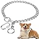 Kettenhalsband Hund, 65cm Hundehalsband Kette Edelstahl Hundehalskette mit Sicherer Schnalle Verstellbare Hundehalsband Kette Halsband für Hund Spazieren Gehen