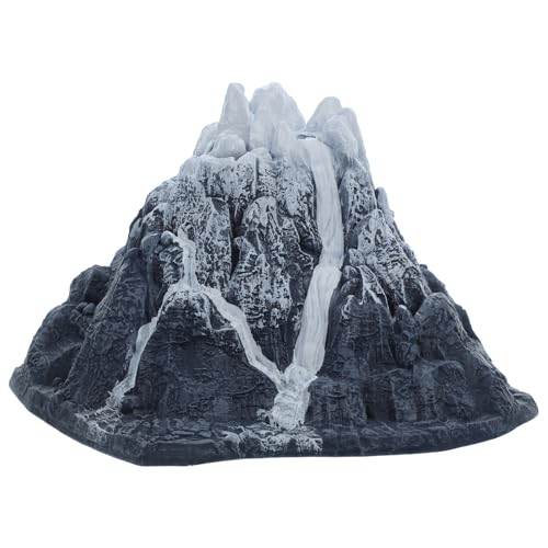 Image of POPETPOP Mini Snow Mountain Prop for Fish Tank Landscaping Aquarium Decoration Lifelike Snow Mountain Model Enhances Natural Beauty for Fish and Water Quality