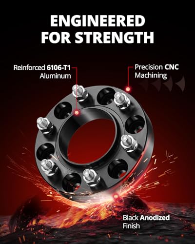 Image of EVIL ENERGY 6x5.5 Wheel Spacers 1.5 inch, 93.1 mm Bore Hubcentric M12x1.5 Studs