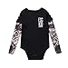 Produktbild Alwayswin Neugeborenes Baby Langarm Strampler Jungen Tattoo Gedruckt Langarm T-Shirt Bequem Cotton Oberteile Patchwork Langarmshirts Mode Herbst Body Babykleidung Overall