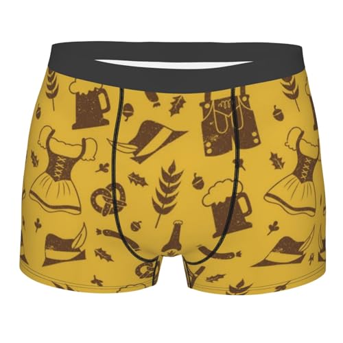 Men's Underwear Retro Oktoberfest Casual Stretch Boxer Briefs