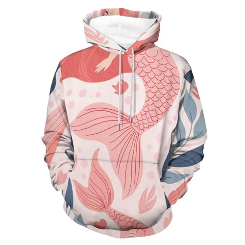 Sweat à capuche sirène dessin animé pour éviter le coup de froid en taille S