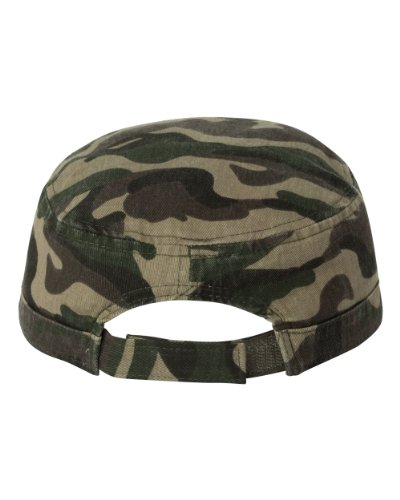 Wholesale Enzyme Washed Cotton Army Cadet Castro Hats (Camo) - 20767  One Size