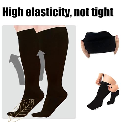 Everstride Compression Socks, Compression Socks for Women and Men Wide Calf Extra Knee High Traveling and Pregnant4