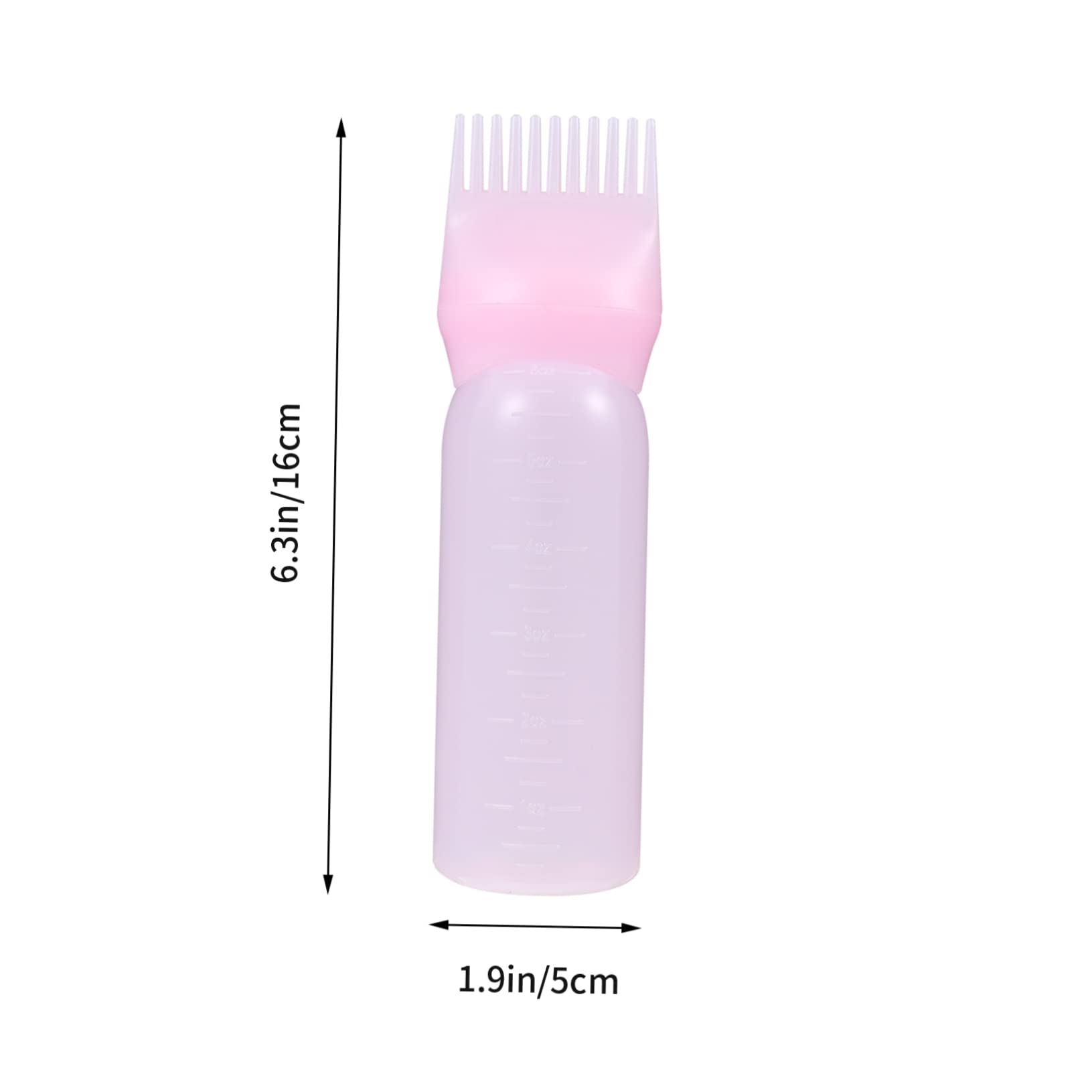 MUCKLILY 3Pcs Hair Dye Applicator Bottles with Root Comb and Graduated Scale Durable Hair Coloring Bottles for Salon Use for Scalp Treatments and Dry Cleaning