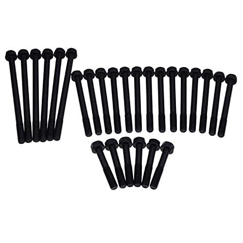 26PCS Cylinder Head Bolts Bolt Kit Set Compatible with Dodge Ram 5.9 Cummins 89-98 12V 3920779 3920780 3920781