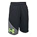 Under Armour Boys' Tech Shorts, Black/Fuel Green, Youth X-Large