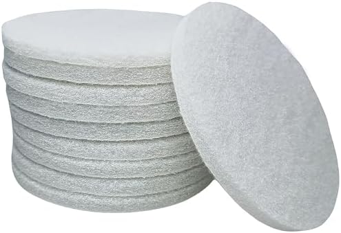 Tonmp 10 Pack 5 Inch 2000 Grits Multipurpose Scrubber Scouring Pads Flocking Scuff Pads -Hoop and Loop Scuff Pads Conditioning Discs Polishing Pad for Furniture Automotive Cleaning, Rust Removal