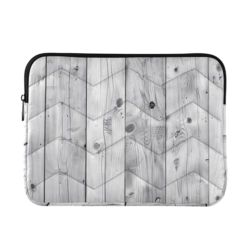 Qilmy Wood Background Laptop Sleeve Bag with 5-Layer Protection, Shockproof