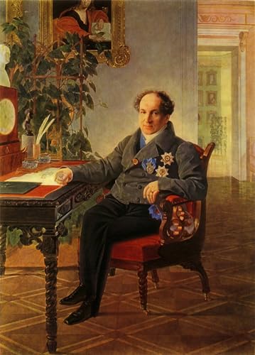 Poster Impression Tableaux Graffiti pour Salon Grand Portrait de Golitsyn 60x90cm