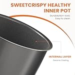 Sweetcrispy 6 QT Electric Pressure Cooker 12-in-1 Multi Electric Cookers, Rice Steamer Yogurt Maker Stainless Steel, New Sliver - Image 2