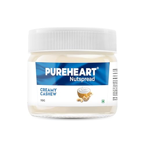 Image of Pureheart Nut Spread Creamy Cashew (110 gm) Nutty Spread for Breakfast, Delicious, Smooth & Creamy Snack