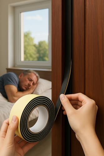 2 Rollen x 5M 30mm Moosgummi selbstklebend einseitiges Dichtungsband selbstklebend Schaumstoffband für Fenstertür 3mm Stärke