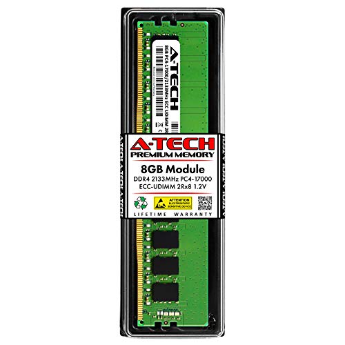Image of A-Tech 8GB RAM Replacement for Synology RAMEC2133DDR4-8G | DDR4 2133 MHz PC4-17000 ECC UDIMM Unbuffered DIMM Memory Compatible for RS1619xs+, RS3618xs, RS2818RP+, RS4017xs+, RS3617xs+, RS3617RPxs