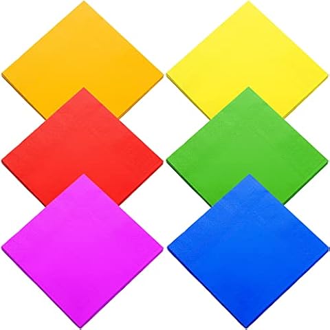 480 Count Rainbow Disposable Napkins Cover