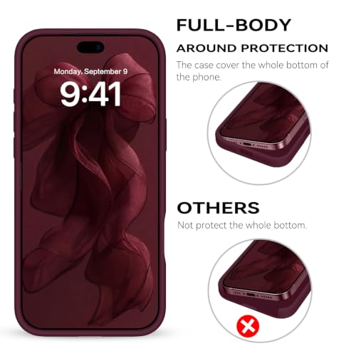 DOMAVER Case for iPhone 18 Pro Max 6.9'' Smooth Liquid Silicone -Burgundy by DOMAVER - Used condition - Image 8