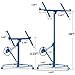Drywall Lift Panel 16' Lift Drywall Panel Hoist Jack Lifter Jack Rolling Caster Wheel Sheetrock Drywall Lift Construction Tools for Ceiling - Blue