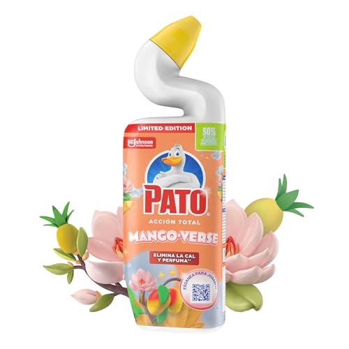 PATO, WC Fragancia Mango Verse, Limpiador Quitamanchas para Inodoro, 750 ml