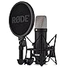 Rode NT1 Signature Black Studio Microphone with Keepdrum Straight Microphone Stand #1