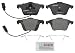 Bosch BP915 QuietCast Premium Semi-Metallic Disc Brake Pad Set For Select Audi A6 Quattro, Allroad Quattro, S6; Mazda 3; Saab 9-3, 9-3X; Volkswagen CC; Volvo S40, V50; Front