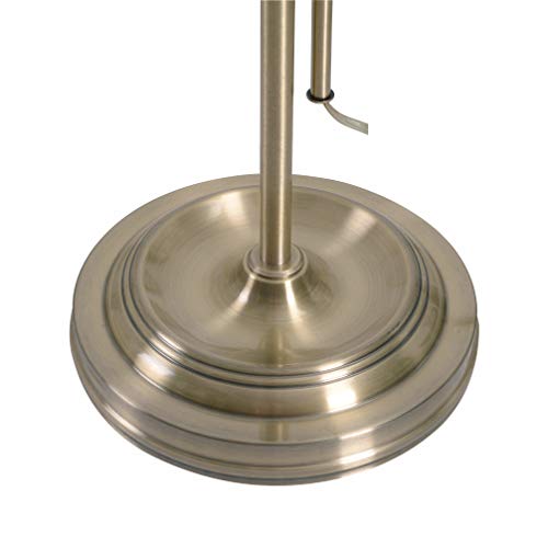 Kenroy Home Denton Floor Lamp with Antique Brass Finish, Classic Style, 50" Height, 10.125" Width, 19.5" Depth by Kenroy Home - Image 7