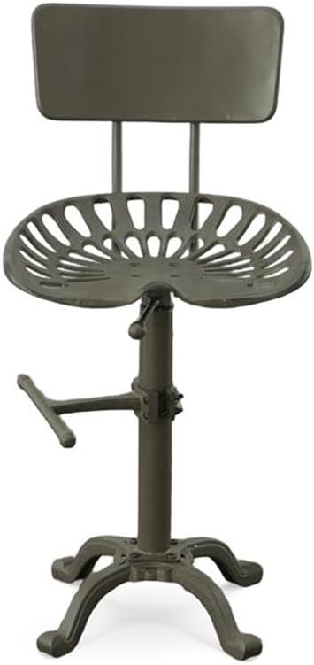 August Adjustable Bar Stool in Gray
