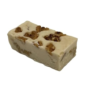 Uncle Butch's Fudge - Creamy and Smooth Vanilla Walnut - Decadent and Delicious Handcrafted Fudge (24oz)