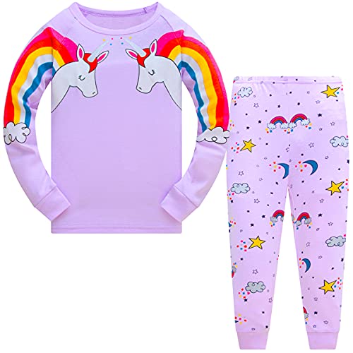 Hugbug Pigiami Corti per Bambina in Cotone Stampa