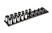 ARES 70179 | 3/8-Inch Drive Magnetic Socket Organizer | Aluminum Rack Stores up to 20 Sockets and Keeps Your Tool Box Organized
