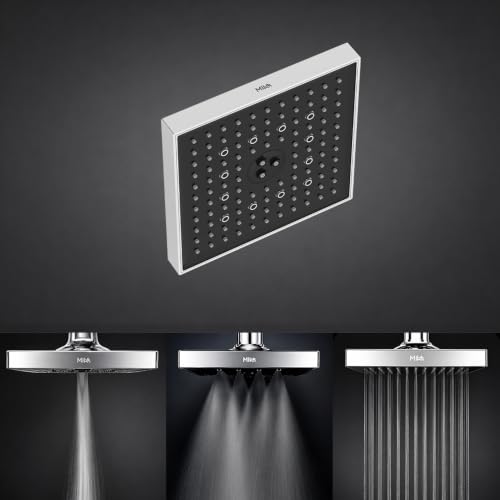 Image of SwitchFlow 3.0 Multi Function Shower Head | High Pressure 3 Spray Modes- Rain, Mist, Massage (Unique Dancing /Rolling Function) | ABS Chrome Finish | 20x20 cm Bathroom Shower