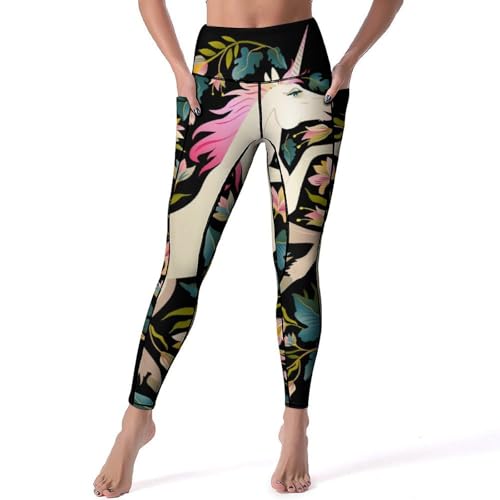 Legging licorne sautante femmes pantalon de sport yoga taille haute gym S