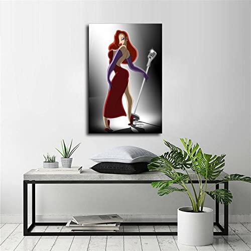 Ixx Jessica Rabbit Music · Singers · Band Combination Poster Decorative Painting Canvas Wall Art Living Room Posters Bedroom Painting 16X24Inch(40X60Cm) #TOP5