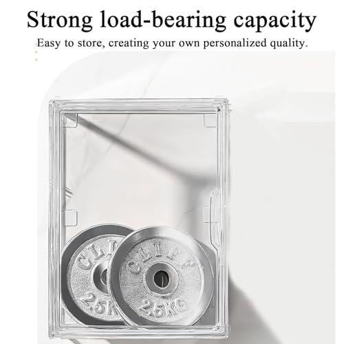 Vitrina Transparente - Organizador Acrílico de Almacenamiento para Muñecas con Puerta Magnética,de Almacenamiento en Miniatura con Estante Extraíble - para Casa Oficina Colección Exhibición - imagen 7