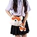 Apricot Lamb Cute Toys Plush Orange Fox Stuffed Animal Soft Keychain for Kids Bag, Purse, Backpack, Handbag