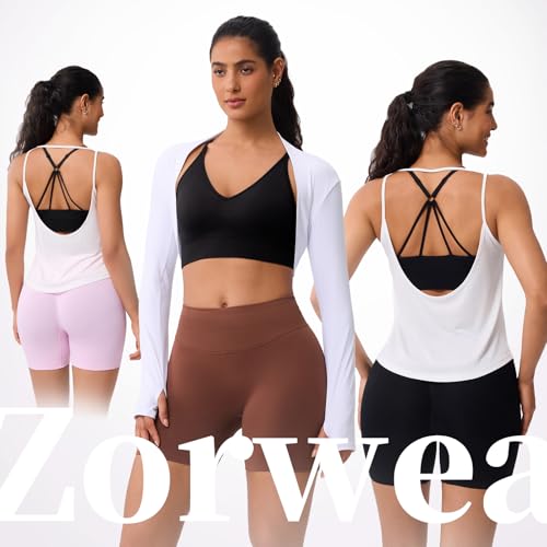 Strappy V Neck Sport Bra for Women, Multipack Padded Seamless Wireless Supportive Racerback Criss Cross Workout Yoga Bra Pack2
