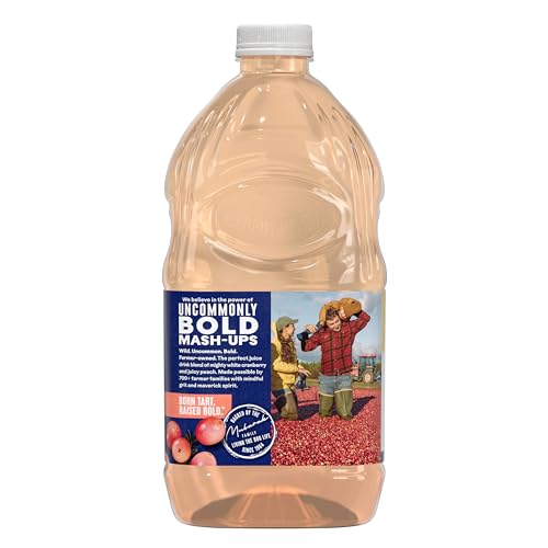 Image of Ocean Spray White Cran-Peach Juice Drink, 64 Fl Oz Bottle (Pack of 8)