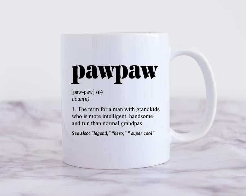Pawpaw Definition Mug - Promoted To Pawpaw Gift - Gifts from Grandkids Coffee Mug 11oz - Grandpa Mugs, Fathers Day Christmas Mugs Tea Cup Gifts - Image 3