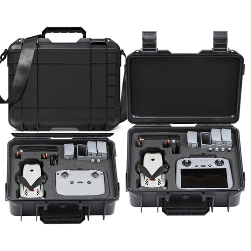 Boîte de rangement anti-explosion rigide pour drone DJI Lito X1 Lito1, télécommande RC 2/RC N3, concentrateur de charge, organisateur d'accessoires de batterie (noir)
