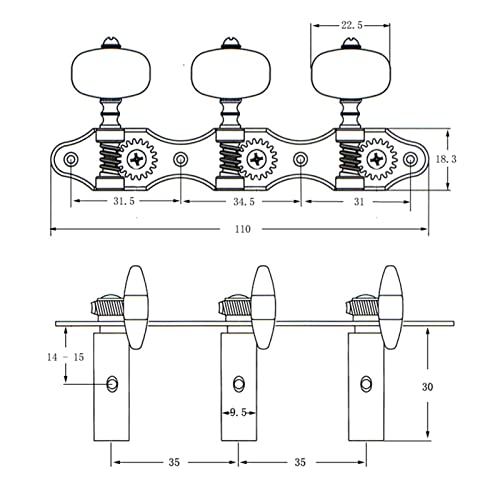 Tuner Mécanique Tête 2 Accessoires De Cheville D’accordage De Guitare 1:18 Accordeurs De Guitare 3 Boutons De Guitare… - Les Beatles, Paul McCartney, John Lennon, RIngo Starr, George Harrison Tuner Mécanique Tête 2 Accessoires De Cheville D'accordage De Guitare 1:18 Accordeurs De Guitare 3 Boutons De Guitare… – Image 7