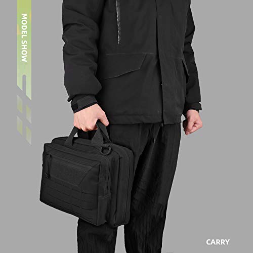 Amyipo Tactical Pistol Case Hunting Shooting Range Bag Soft Handgun Case Tactical Gun Range Bag (Black) #TOP6