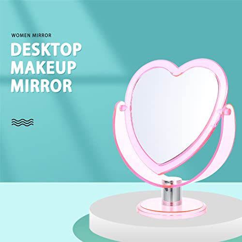 Espejo de Maquillaje Sobremesa FOMIYES Corazón miniatura 6