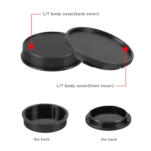 Tapa trasera para lente y tapa para cuerpo de cámara LT, compatible con cámaras SL2, SL(Typ 601), TL, T, CL, S1, S1R, S1H, S5 y lentes L-mount como 14-24mm f/2.8, 35mm f/1.2 miniatura 6