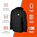 Sahara II Men’s Heated Jacket - 10 hrs of Heat | 3 Heat Zones | Battery & Charger | Machine Washable | All Day Warmth (US, Alpha, Small, Regular, Regular, Onyx)