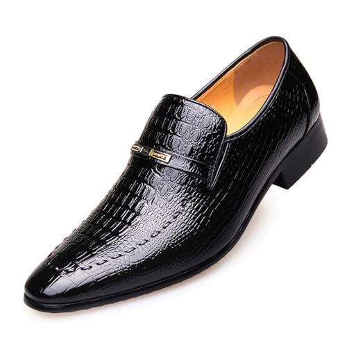 UOQAPRE Men's Oxfords Formal Dress Shoes Classic Oxford Dress Shoes Formal Business Full Leather Shoes for Men