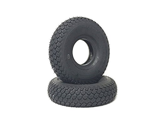 (2) 4.10/3.50-4 410/350-4 Turf 4 Ply Tires 410x350-4 410x350x4
