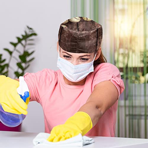 Pshhdgyhs 2 Pcs Adjustable Working Cap With Button, Baseball Surgical Cap Sweatband, Tie Back Hats For Women & Men, Multicoloured 14, Hat Diameter Is 18Cm/7In #TOP4