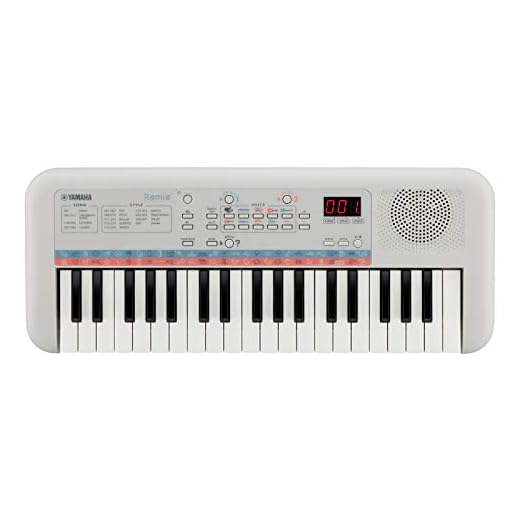 YAMAHA Remie (PSS-E30) Teclado Portátil con 37 Mini Teclas, Blanco