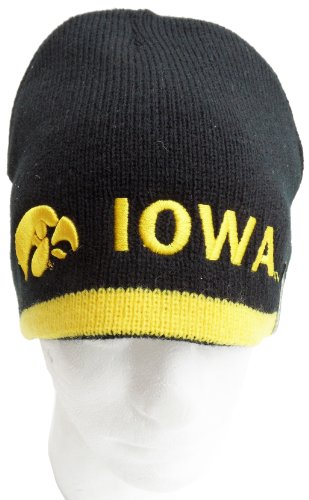 NCAA Iowa Hawkeyes Men's Reversible Knit Hat